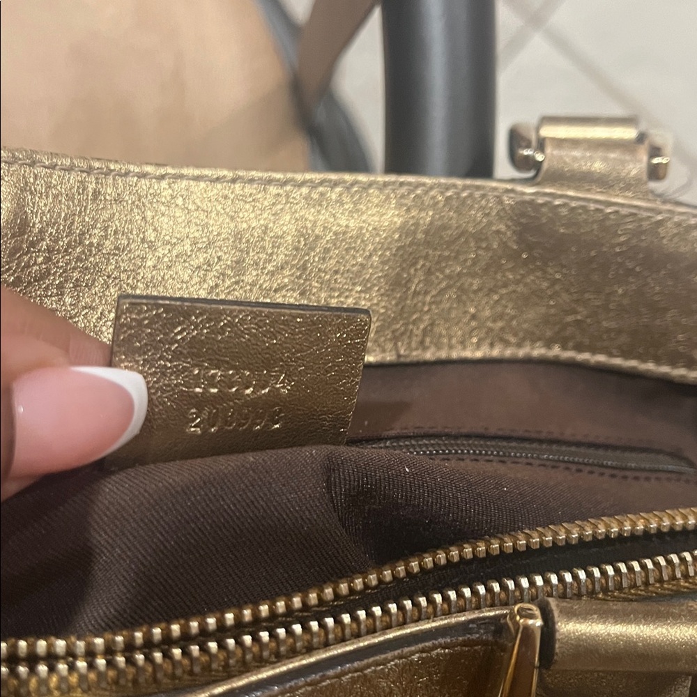Gucci Vintage Brown and Gold Shoulder Bag - Picture 10 of 10
